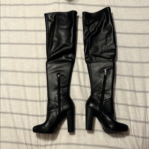 Jessica Simpson Grandie  Black Over The Knee-High Women's Boots size 7.5